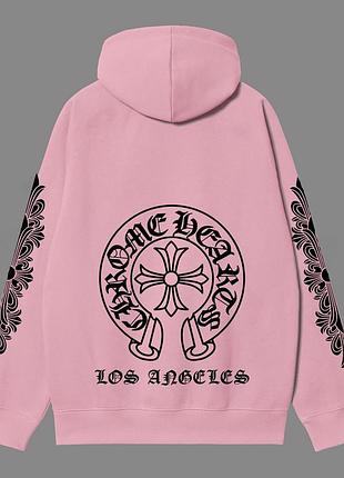 Чоловіче рожеве худі chrome hearts