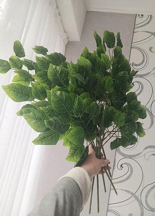 Листья липы, ветка искусственной липы. цена за 5 штук.