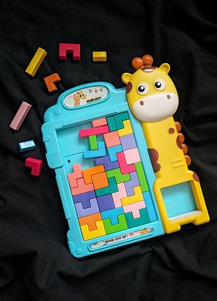 Тетрис - пазл с подставкой, сборка геометрических фигур, 3+ лет, игрушка для развития