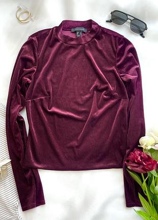 Бордова оксамитова кофта atmosphere, розмір s