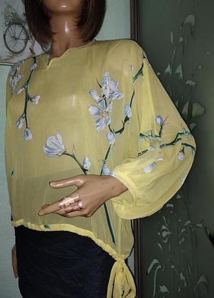 Kazu брендова шовкова блуза топ