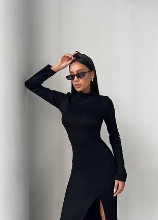 Базовое теплое платье  шерсть