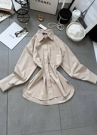 Бежева жіноча сорочка 💕 жіноча базова бежева сорочка 💕