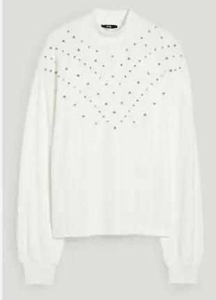 Гольф кофта лонгслів біла водолазка весна светр