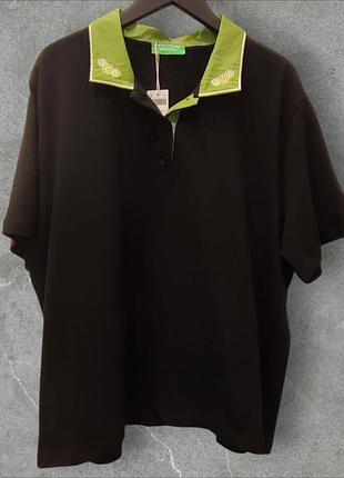 Поло женское benetton xl, черное