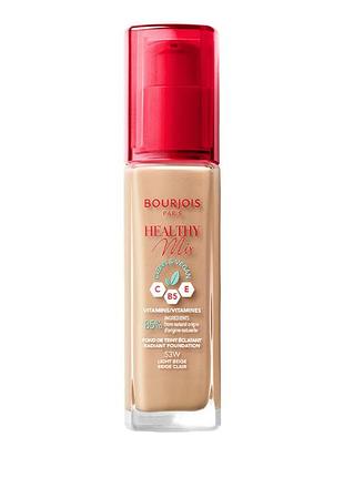 Bourjois healthy mix clean & vegan зволожувальна тональна основа 53w - light beige