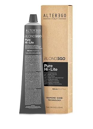 Alter ego be blonde pure hi-lite крем-освітлювач для фарбованого волосся