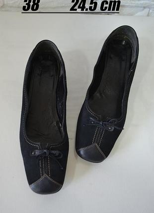 Зручні та комфортні шкіряні туфлі ❗38/24,5 см