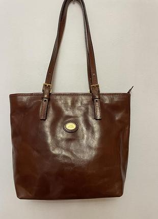 Стильная сумка шопер натуральная кожа