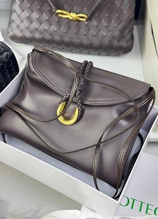 Сумка женская кожаная коричневая