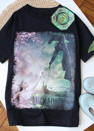 Футболка с принтом wicked 11-12 лет