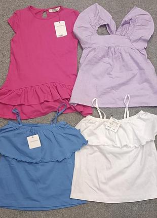 Лот, комплект нових маєчок 98-104