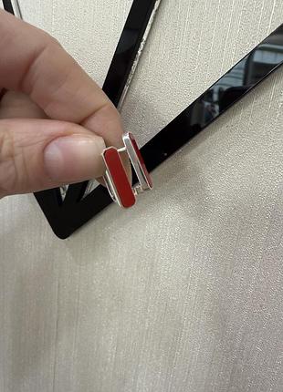 Срібні сережки з коралом 925 проба