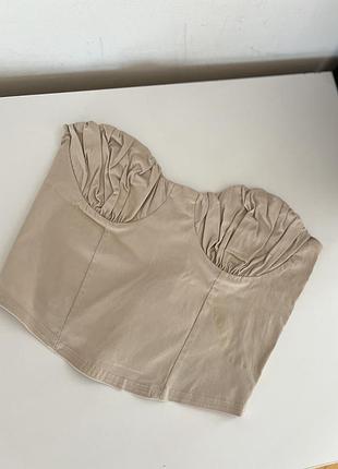 Жіночий топ бежевий топ бандо
