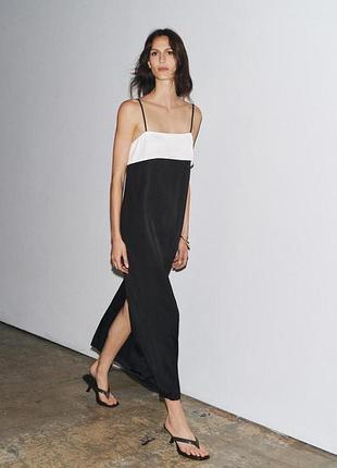 Атласное платье zara 💔