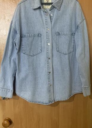 Рубашка джинсовая оверсайз
