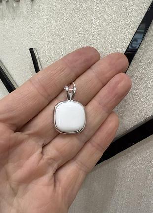 Срібна підвіска з кахалонгом 925 проба