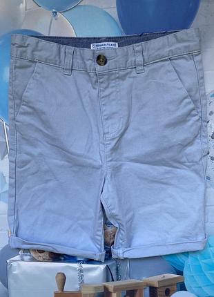 Блакитні котонові шорти для хлопчика 9-10 років primark