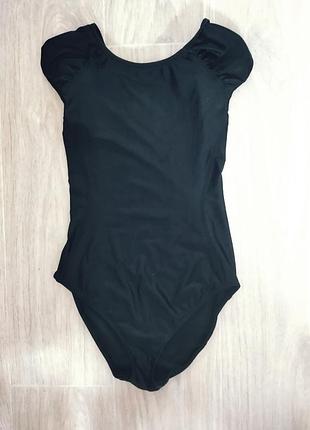 Черный купальник для гимнастики танцев