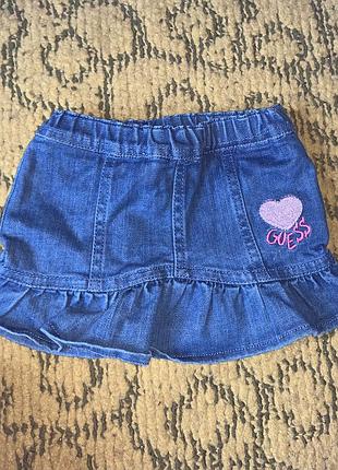 Юбка джинсовая guess 3-6 мес