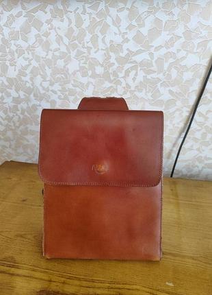 Рюкзак кожаный винтажный aldaro.испания.