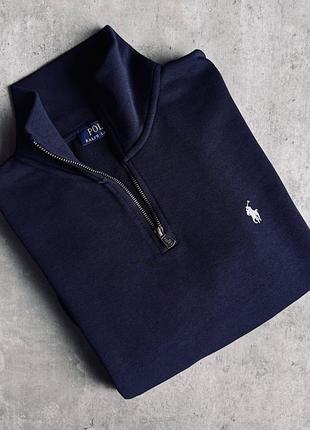 Чоловіча зіп кофта polo ralph lauren zip blue