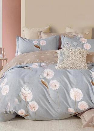 Постільна білизна фланель євро 200*230см  подарунковий  комплект colorful home