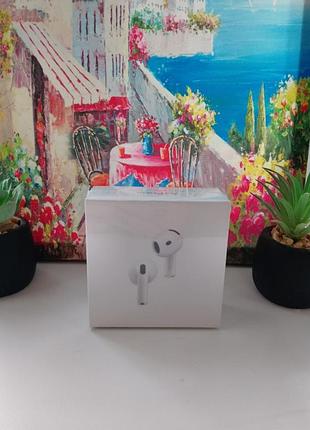 Бездротові навушники apple airpods 4 аірподс 4 покоління white tws lux bluetooth гарнітура з шумоподавленням