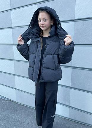 Зимняя куртка пуховик для девочки 2