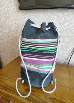 Рюкзак dakine, оригінал,із джута і бавовни.