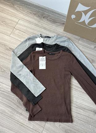 Реглан в рубчик zara