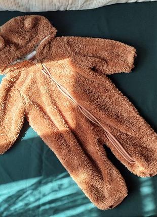 Комбинезон детский флисовый 9-12 мес