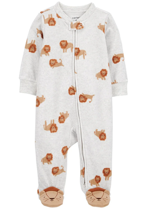 Carters флисовый человечек картерс слип поддева lion
