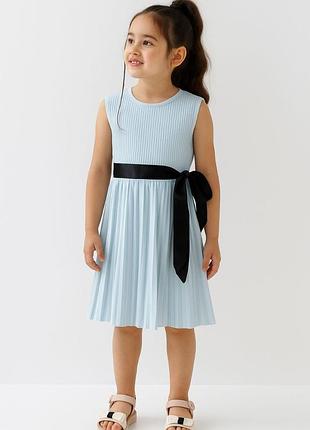 Плаття блакитне з плісированою спідницею guess kids