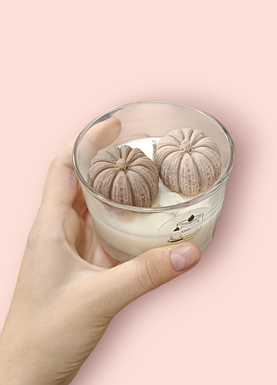 Свічка з гарбузиками гарбузи осіння с тыквами