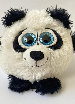Мягкая игрушка панда большая плюшевая пандочка с большими голубыми глазами sunkid мʼяка плюшева іграшка панда ведмедик пандочка ведмідь з велики очима
