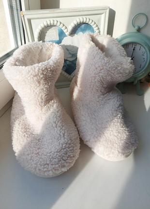 Теплые тапочки сапожки