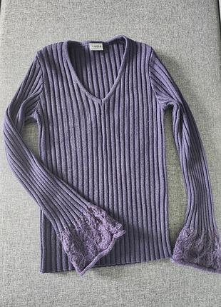 Светр в рубчик