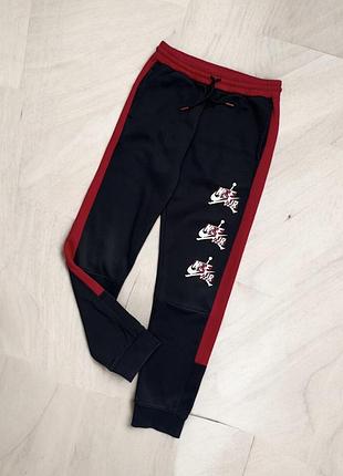 Теплі спортивні штани jordan на підлітка 13-15 років 158-170 см