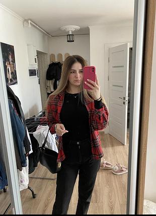 Продам сорочку в клітинку сорочка червона в клітинку