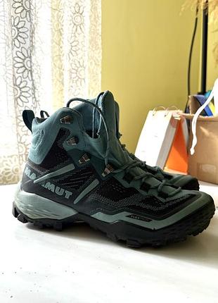 Ботинки женские туристические трекинговые mammut ducan gore tex high