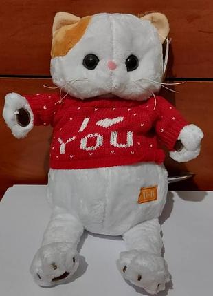 Мягкая игрушка кошечка лили подружка басика 27 см