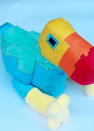 М'яка іграшка папуга майнкрафт 25 см (minecraft legends)