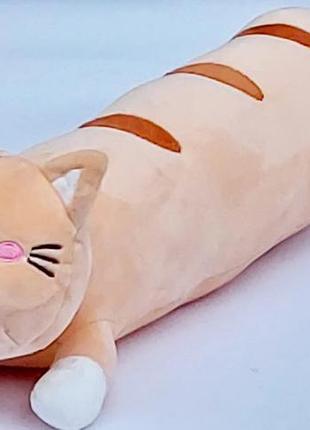 Кот батон антистресс игрушка подушка длина 50 см