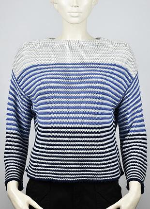 Оверсайз свитер pennypull by max mara размер m // полоска oversized кофта хлопок акрил