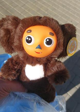 Игрушка чебурашка мягкая музыкальная (17 см)