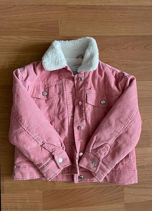 Вельветова курточка primark на дівчинку 128 см