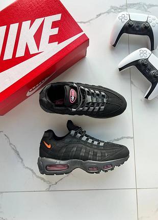 Кроссовки nike air max 95 black orange red