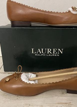 Ralph lauren giennie super soft leather. балетки из мягкой кожи р 37,5