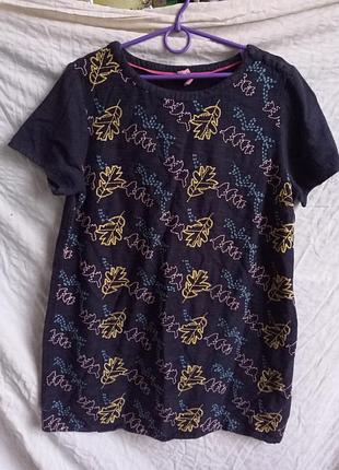 Плотное неэластичное вышитое платье-туника white stuff